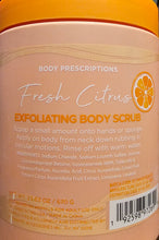 Load image into Gallery viewer, BODY PRESCRIPTIONS Fresh Citrus Body Scrub 670g