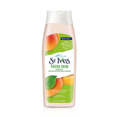 St. Ives Fresh Skin Apricot Exfoliating Body Wash, 13.5 fl oz (400ml)