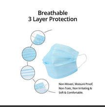 Load image into Gallery viewer, 3-Ply Disposable Face Mask-1 each