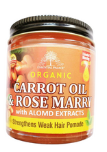 Load image into Gallery viewer, Essential Palace Organic Carrot Oil & Rosemary Pomade, 4 oz.