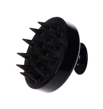 Load image into Gallery viewer, Black Silicone Scalp Massager