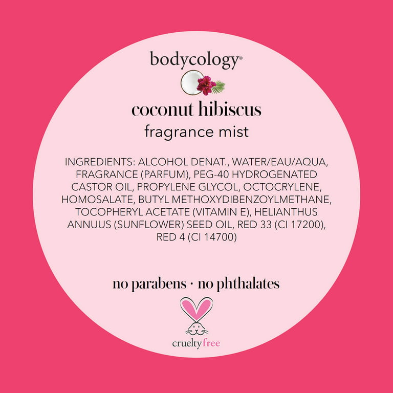 Bodycology coconut hibiscus fragrance mist new arrivals