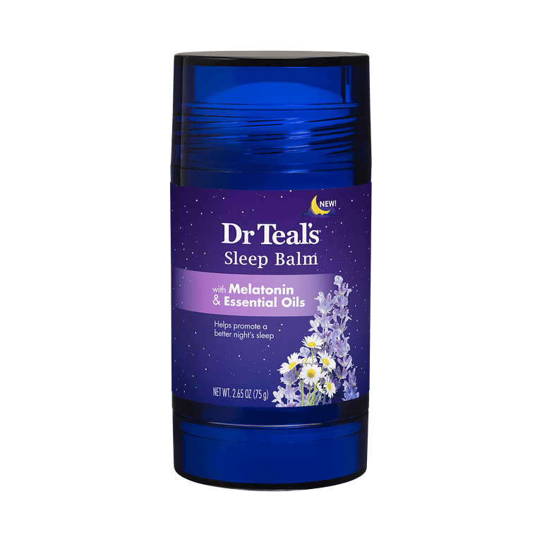 Dr Teal's Melatonin Sleep Body Balm with Lavender & Chamomile Oils, 2.65 oz