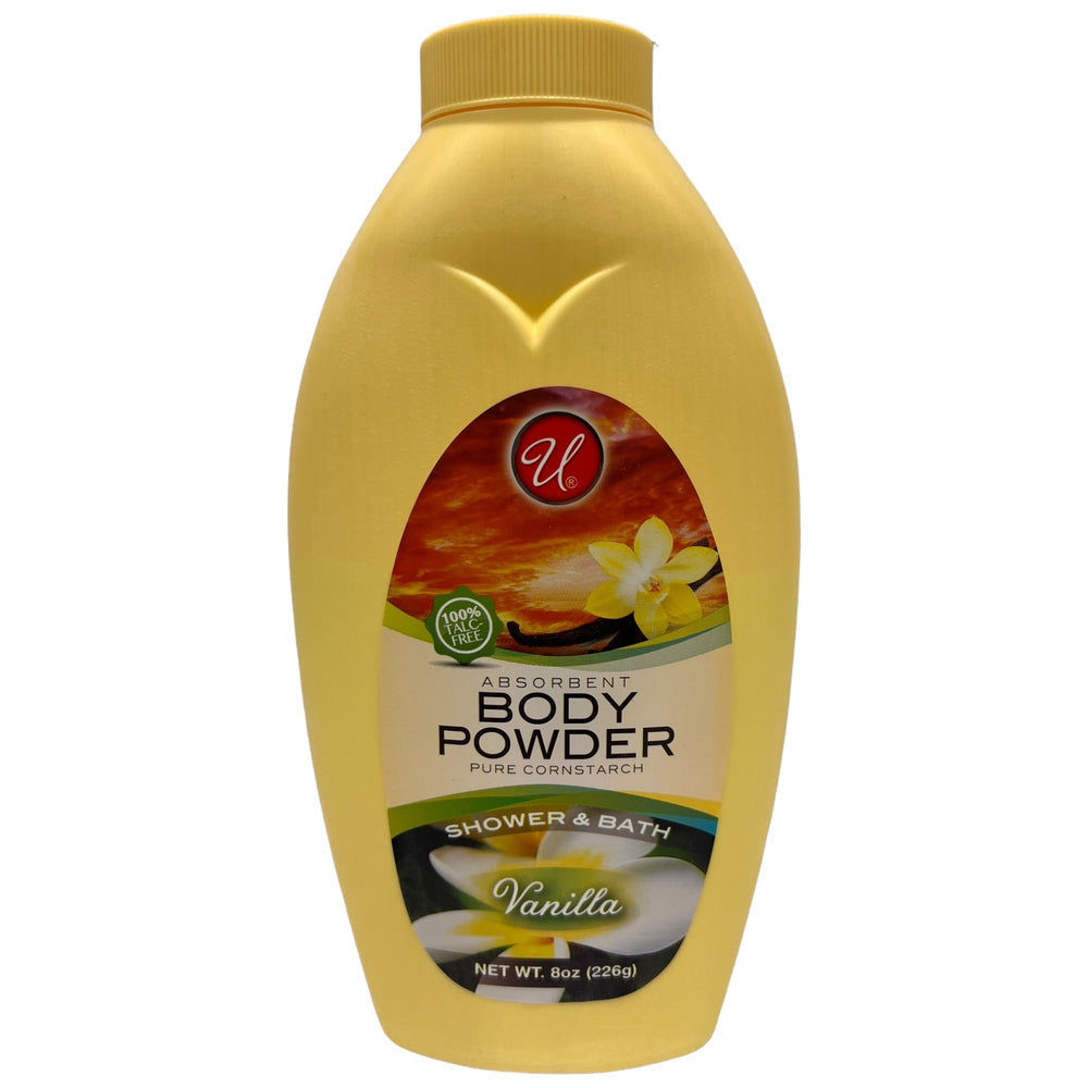 Vanilla Scented Absorbent Body Powder - 100% Talc Free