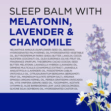 Load image into Gallery viewer, Dr Teal&#39;s Melatonin Sleep Body Balm with Lavender &amp; Chamomile Oils, 2.65 oz