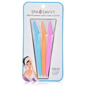 Spa Savvy 3 Count Bikini & Eyebrow Razors