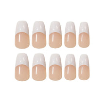 Load image into Gallery viewer, Nude Pink With White French Design Press-on Nails