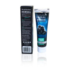 Load image into Gallery viewer, BrushBuddies Herbal Activated Charcoal Toothpaste