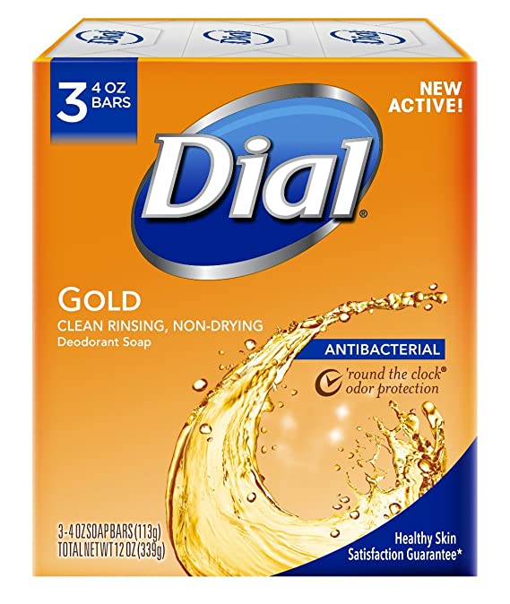 Dial Antibacterial Deodorant Bar Soap Gold