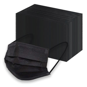 3-Ply Disposable Face Mask-BLACK