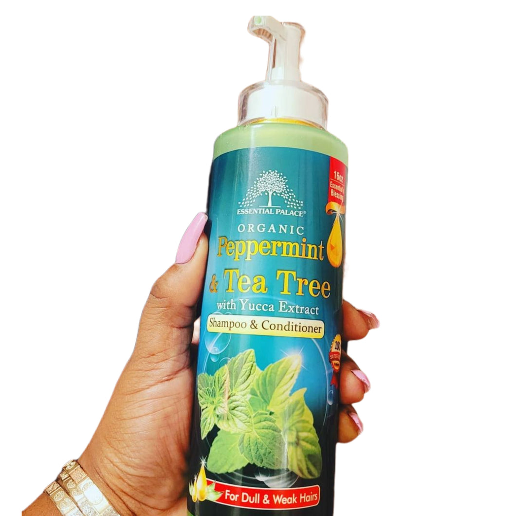 Essential Palace Organic Peppermint & Tea Tree With Yucca Extract Shampoo & Conditioner