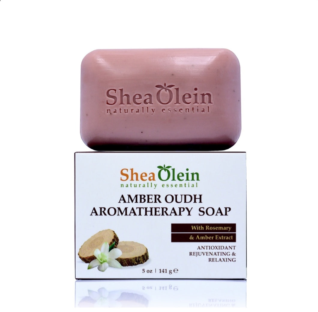 Amber Oudh Aromatherapy Soap w/Rosemary & Amber Extract