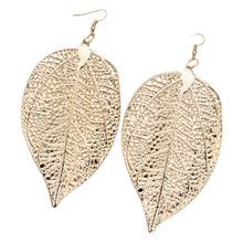 Load image into Gallery viewer, Golden Leaf Earrings